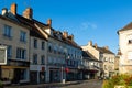 Summer streets of Montmirail old town, France Royalty Free Stock Photo