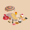 Summer Stuff Collection Vector Illsutration