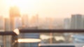 Summer sun blur golden hour sky sunset with city rooftop view background cityscape office building landscape blurry urban lights