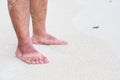 Summer Sun Can Scorch Your Feet Royalty Free Stock Photo