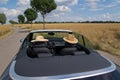 Summer, Sun, Car with two straw hats Royalty Free Stock Photo