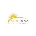 Summer Sun Logo Template Vector. Royalty Free Stock Photo