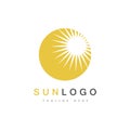 Summer Sun Logo Template Vector. Royalty Free Stock Photo