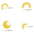 Summer Sun Logo Template Vector. Royalty Free Stock Photo