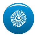 Summer sunflower icon blue