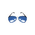 Summer sunglasses accessory isolated icon Royalty Free Stock Photo