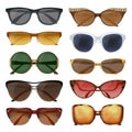 Summer Sunglasses Set Royalty Free Stock Photo