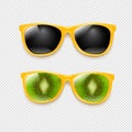 Summer Sunglasses Set Isolated Transparent Background Royalty Free Stock Photo