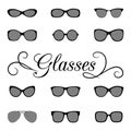 Summer sunglasses set Royalty Free Stock Photo