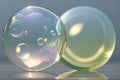 Summer sunlight and soap bubbles Royalty Free Stock Photo