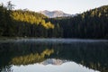 Summer sunrise in Eibsee, Bavaria, South Germany. Europe Royalty Free Stock Photo