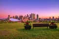 Summer Sunrise Glowing Over Calgary