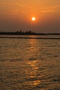 Summer sunrise, lake chao china