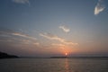 Summer sunrise, lake chao china