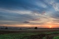 Summer Sunrise over the Cotswolds, United Kingdom