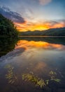 Summer sunset, Appalachian Mountains, Kentucky Royalty Free Stock Photo