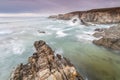 Summer sunset on Asturian coast