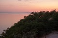 Summer Sunset in Berdiansk at the Embankment near the Azov Sea