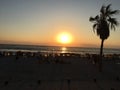 A summer sunset in iquique Royalty Free Stock Photo