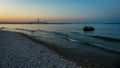 Summer sunset on the Mackinac bridge - Michigan Royalty Free Stock Photo