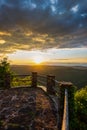 Summer sunset over the Appalachian Mountains Royalty Free Stock Photo