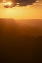 Summer Sunset Over Canyon Royalty Free Stock Photo