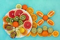 Summer Sunshine Fruit for Immune System Boost Royalty Free Stock Photo