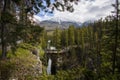 Summer in Sunwapta Falls, Jasper National Park, Canada Royalty Free Stock Photo