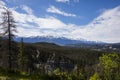 Summer in Sunwapta Falls, Jasper National Park, Canada Royalty Free Stock Photo