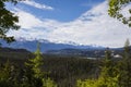 Summer in Sunwapta Falls, Jasper National Park, Canada Royalty Free Stock Photo