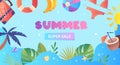 Summer super sale banner