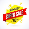 Summer super sale banner