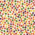 Summer sweet peppers. Seamless pattern. Colorful.