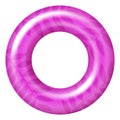 Summer swim ring. Inflatable rubber pool donut Royalty Free Stock Photo