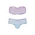 Summer swimsuit female gradient style