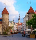 Summer Tallinn - Viru Gate. Royalty Free Stock Photo