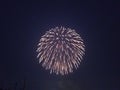 Summer in tamamura firework party Royalty Free Stock Photo
