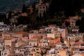 Summer in Taormina, Sicily. Coast architecture details.