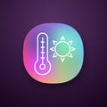 Summer temperature app icon