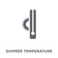 Summer temperature icon from Summer collection.