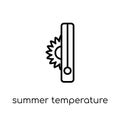 Summer temperature icon from Summer collection.