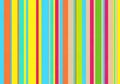 Summer Theme Bright and cheerful vertical stripes in a rainbow of colors create a fun and playful pattern background Royalty Free Stock Photo