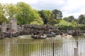 Alton Castle pirate lake attraction.