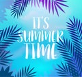 Summer Time and Summer Camp poster. Traveling template summer poster , vector illustration.