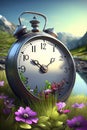 summer time concept to translate clocks.