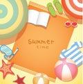 Summer time holiday background Royalty Free Stock Photo