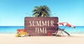 Summer time holiday background Royalty Free Stock Photo