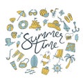 Summer time pattern Royalty Free Stock Photo