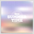 Summer time poster, vector web and mobile Royalty Free Stock Photo