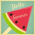 Summer Time Retro Square Poster